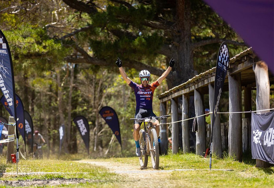 Jon Odams celebrating a win.